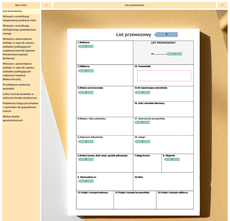 Zdjęcie dokumentacji przedstawia wniosek o certyfikację integrowanej produkcji roślin. Dokumentacja jest wypełniona i stanowi przykład możliwego uzupełnienia wniosku.