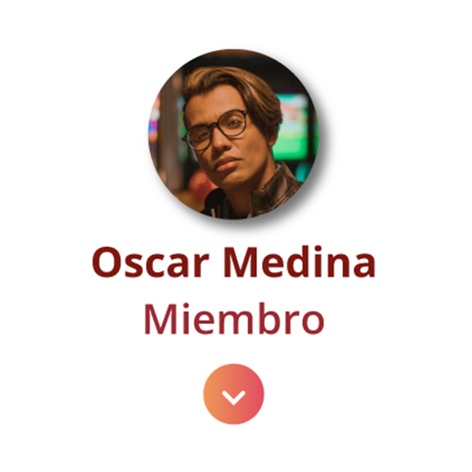 Grafika przedstawia zdjęcie profilowe użytkownika forum. Podpis: Oscar Medina. Miembro