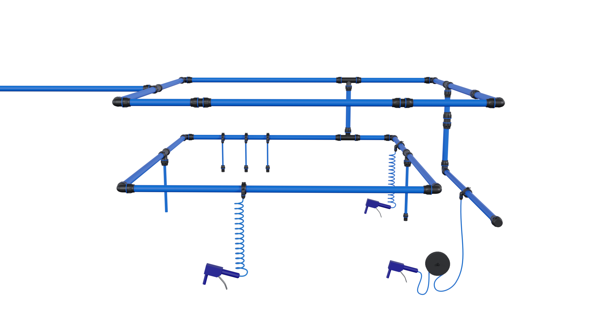 Przykład instalacji pneumatycznej aluminiowej