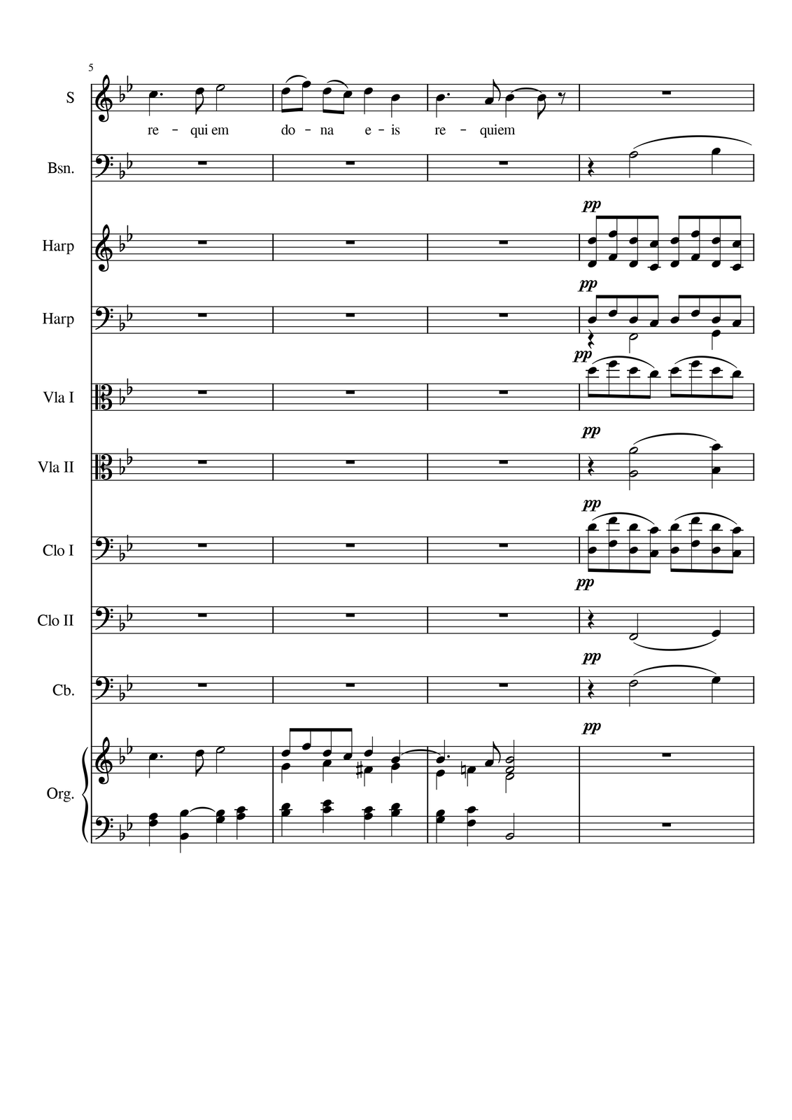 Ilustracja przedstawia stronę partytury utworu.