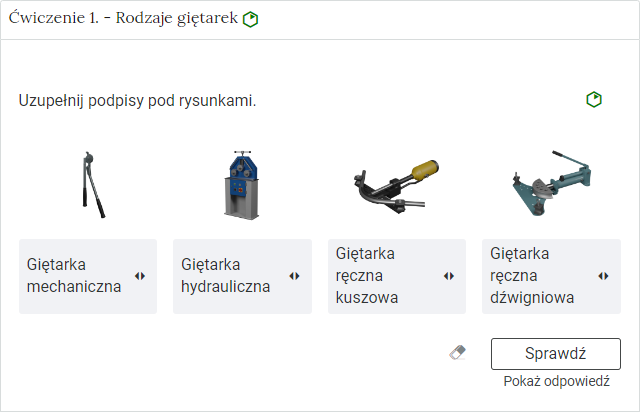 Przykładowe ćwiczenie