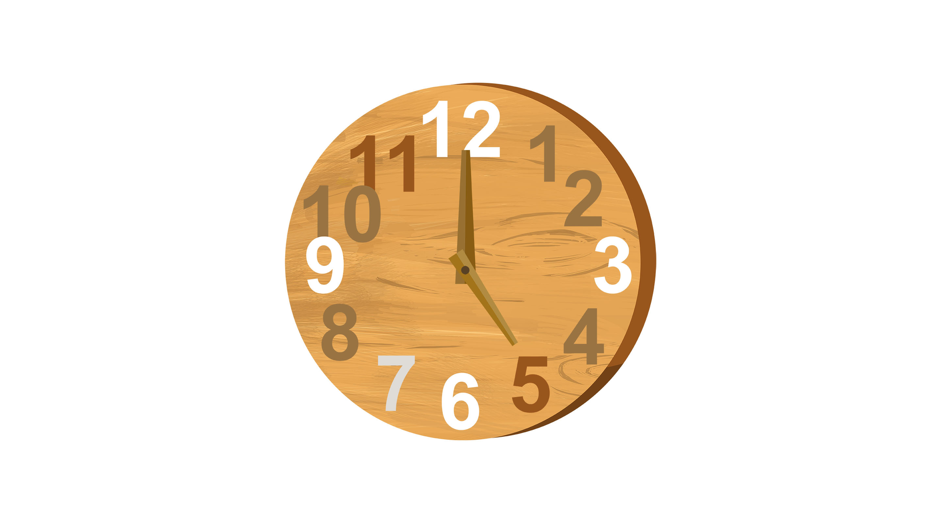Na ilustracji znajduje się zegarek wskazujący godzinę piątą.