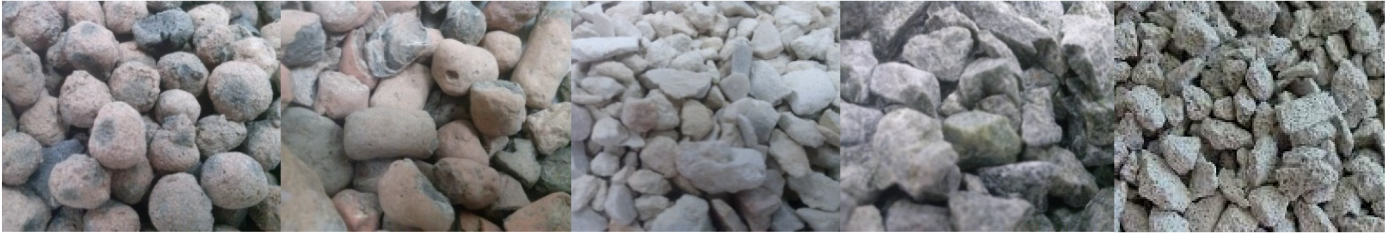 Kilka zdjęć przedstawia pollytag. Są to różnego kształtu i rozmiaru kamyczki.