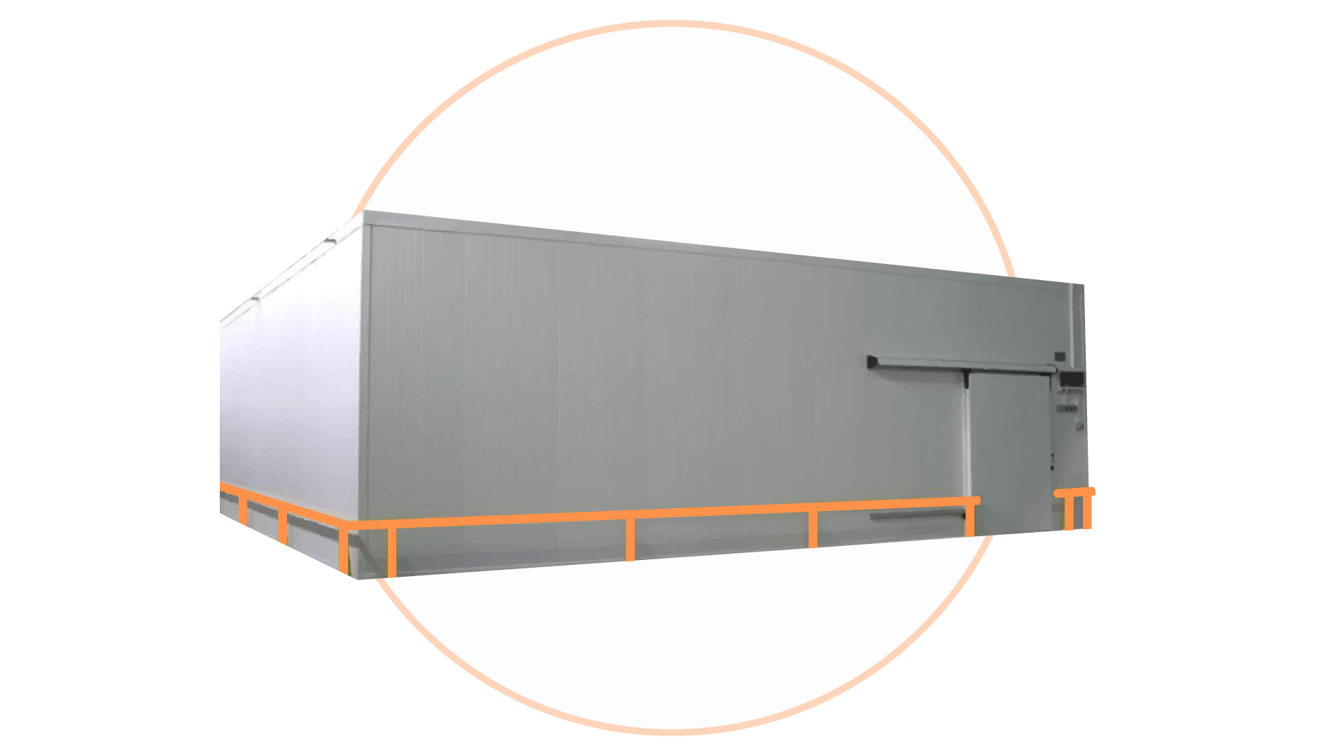 Zdjęcie przedstawia chłodnię z izolacją ścian zewnętrznych. Chłodnia ma prostopadłościenny kształt.

Opis prezentowanych na zdjęciu obrazów jest załączony w treści e‑booka.