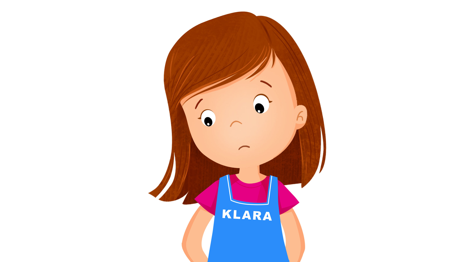 Na ilustracji znajduje się smutna dziewczynka