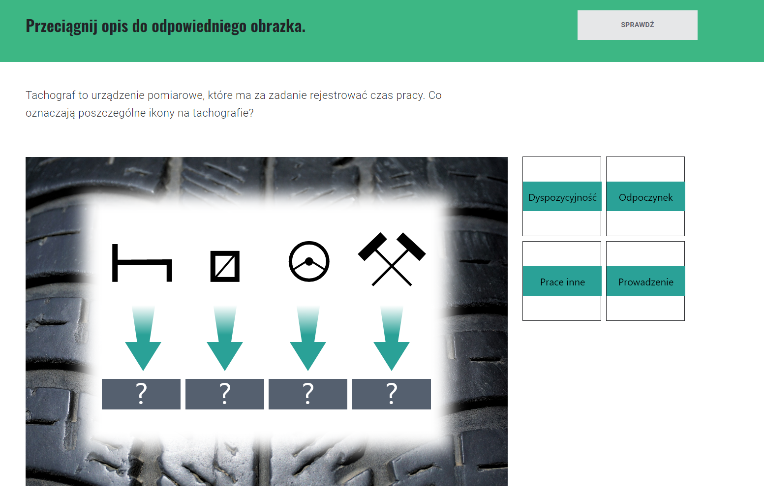 Przykładowe zadanie w grze