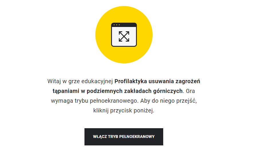 Przykładowy ekran startowy gry wcielanie się w rolę
