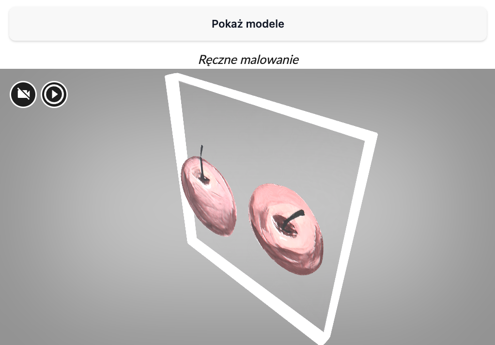 Ilustracja przedstawia model 3D ręcznie malowanych zdobień na szkle.