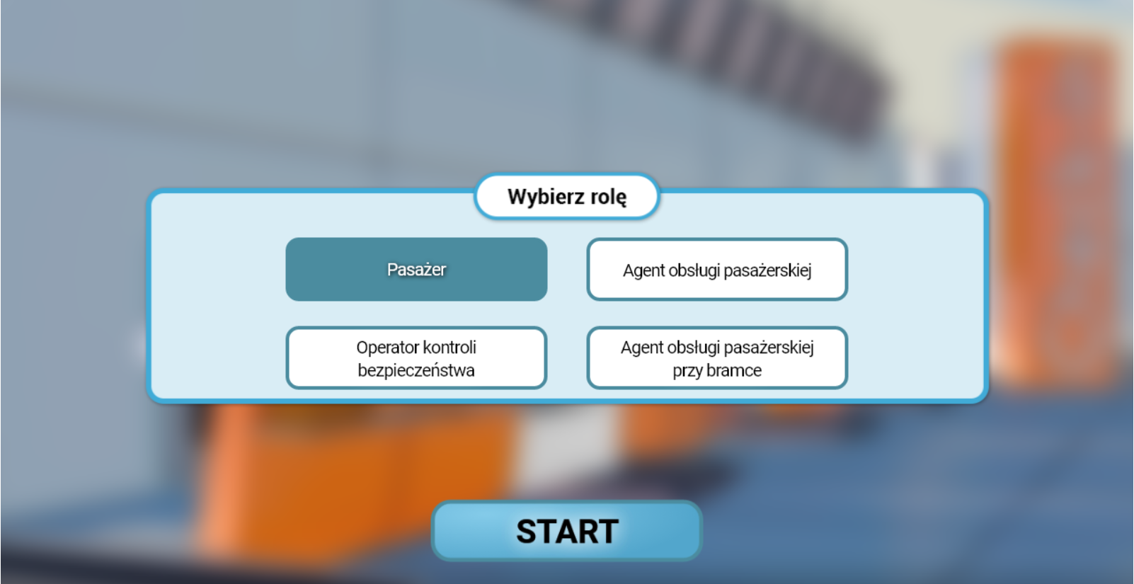 Przykładowy ekran wyboru roli w grze