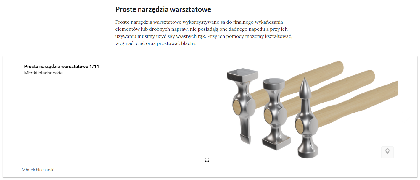 Przykładowy widok rozwiniętej zakładki w atlasie interaktywnym.