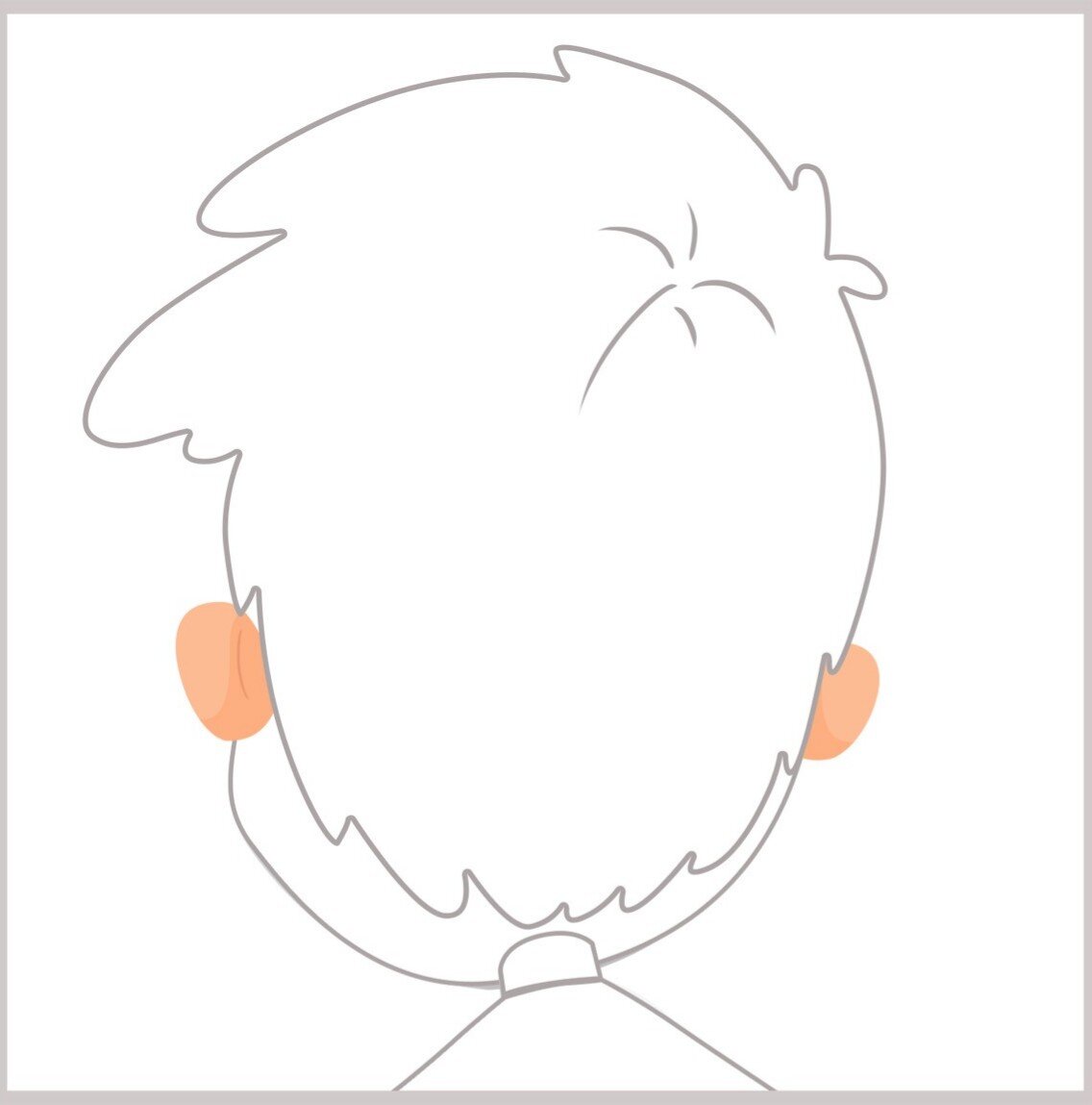 Ilustracja przedstawia kontur głowy.