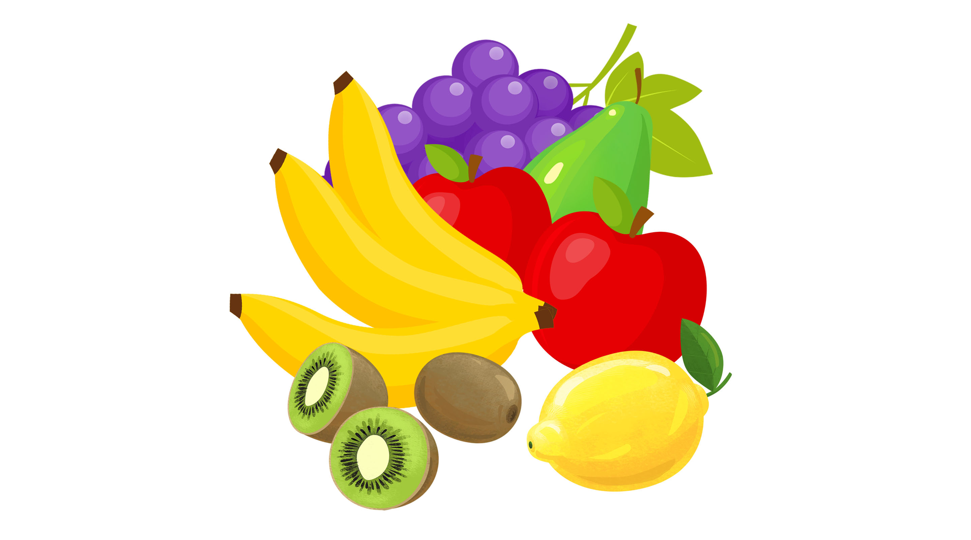 Na ilustracji znajdują się owoce.
