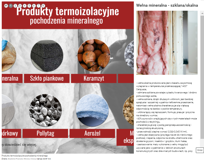 Przykładowy wygląd wyświetlenia opisu i nagrania audio