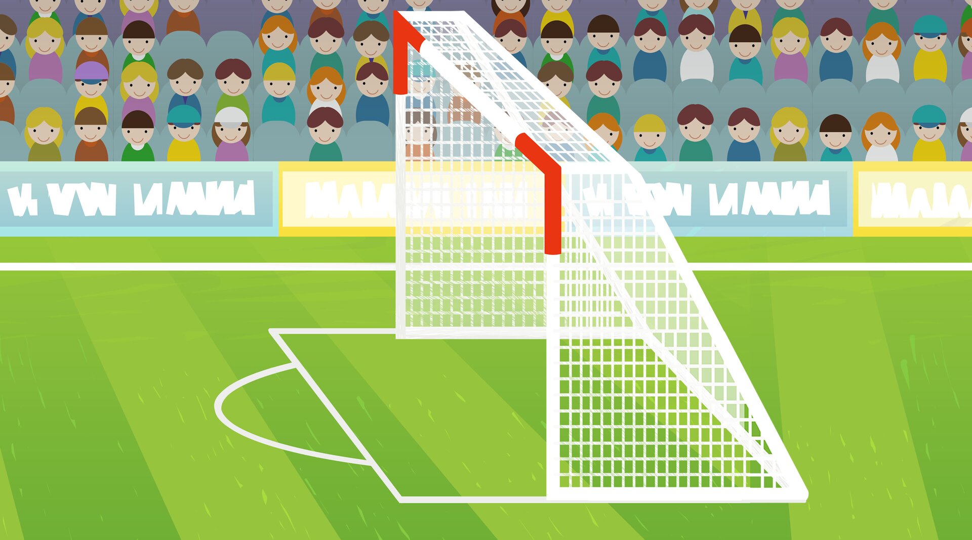 Na ilustracji znajduje się bramka.