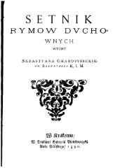 Karta tytułowa ze zbioru Sebastiana Grabowieckiego.