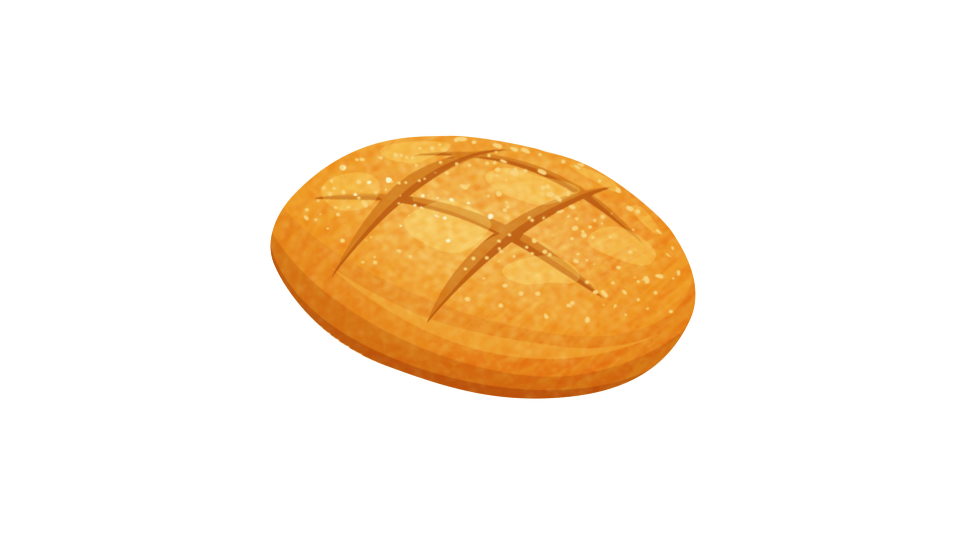 Ilustracja przedstawia bochenek chleba 