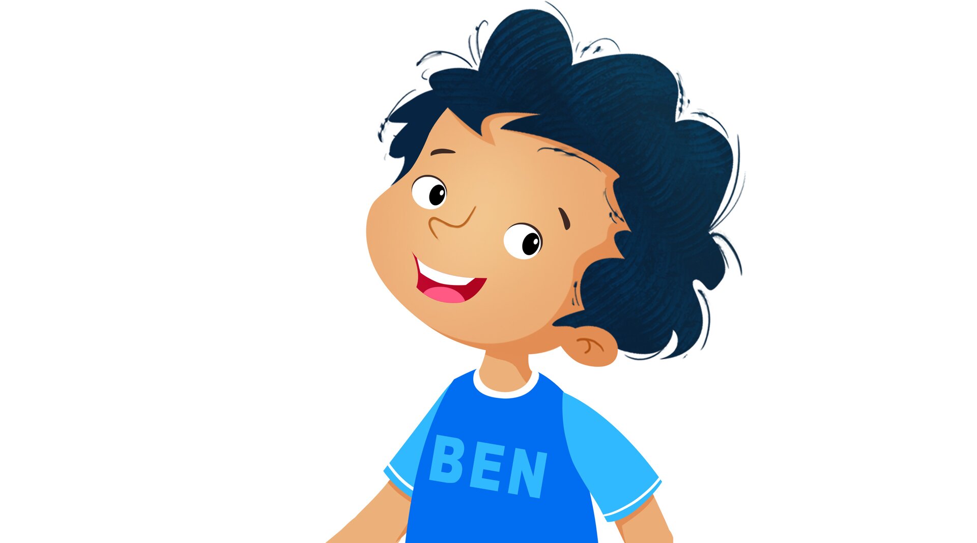 Na ilustracji znajduje się chłopiec.