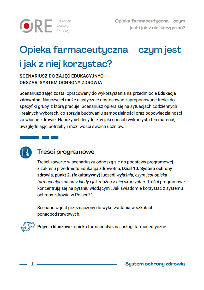 Pobierz plik: Opieka farmaceutyczna – czym jest i jak z niej korzystac.pdf