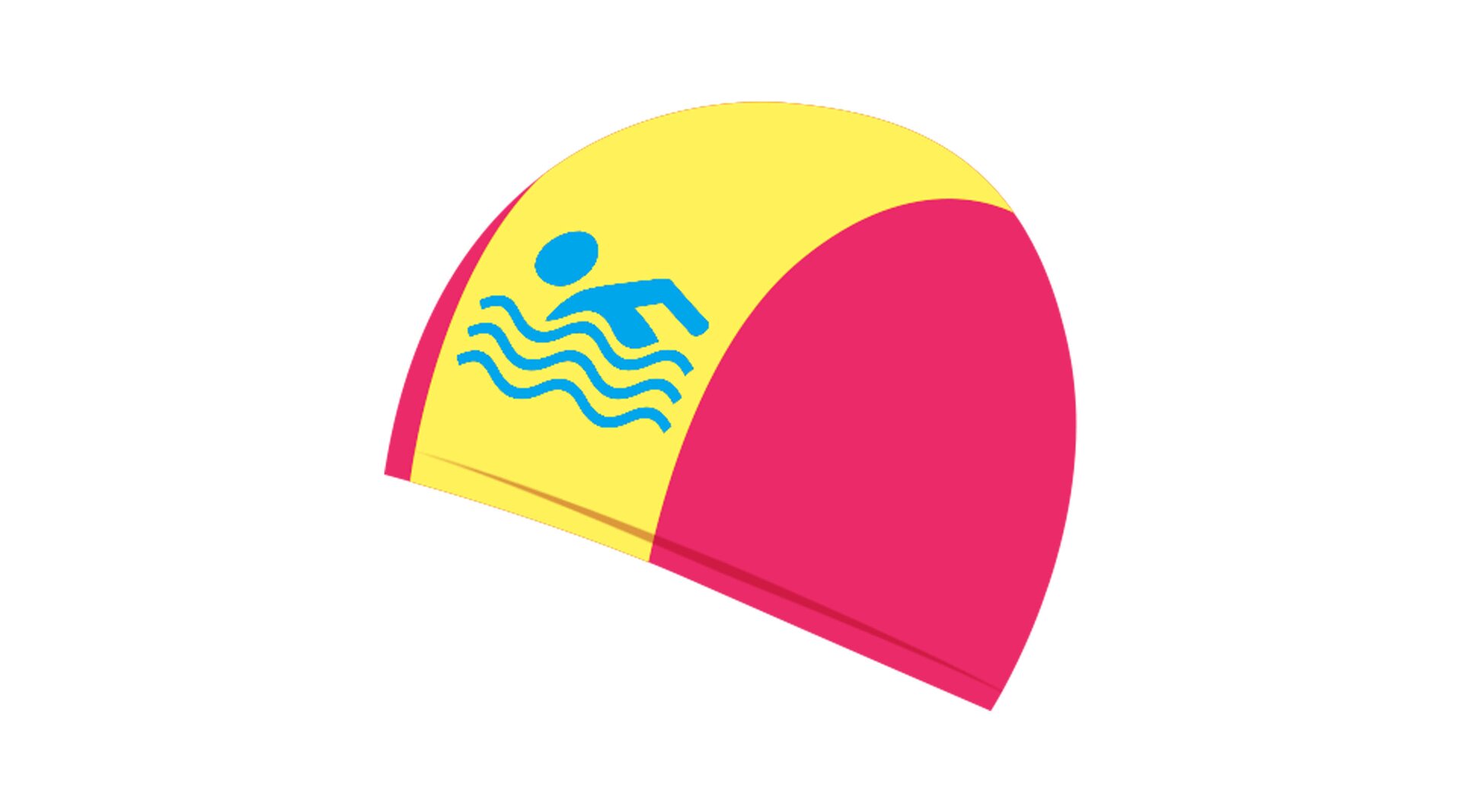 Ilustracja przedstawia czepek pływacki