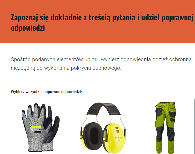 Przykładowe zadanie w grze