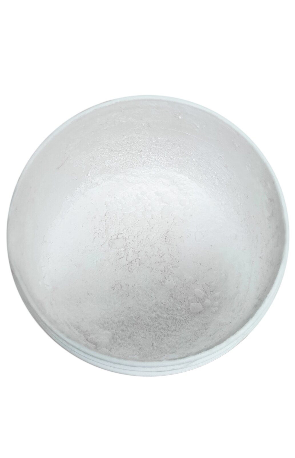 Zdjęcie przedstawia talk stosowany do zasypania łyżeczek dźwigni tłumikowych oraz dźwigni głównych, sztangi tłumikowej oraz wałeczków fortepianowych (bródek młotka) w celu zwiększenia poślizgu elementów, które ze sobą współpracują. Widoczny jest cylindryczny, biały pojemnik od góry, w środku którego widoczna jest biały proszek.