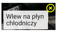 Ilustracja przedstawia przykładową treść w wycieczce. Jest to okienko z tekstem, w jego prawym górnym rogu znajduje się znak iks umożliwiający zamknięcie okna.