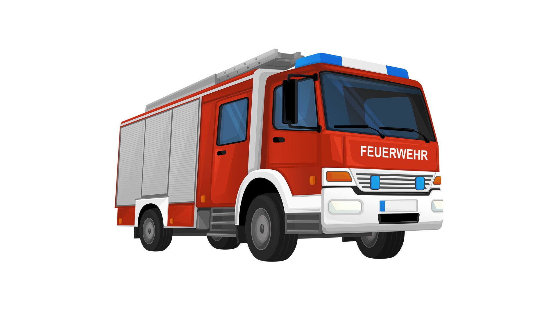 Ilustracja przedstawia wóz strażacki.