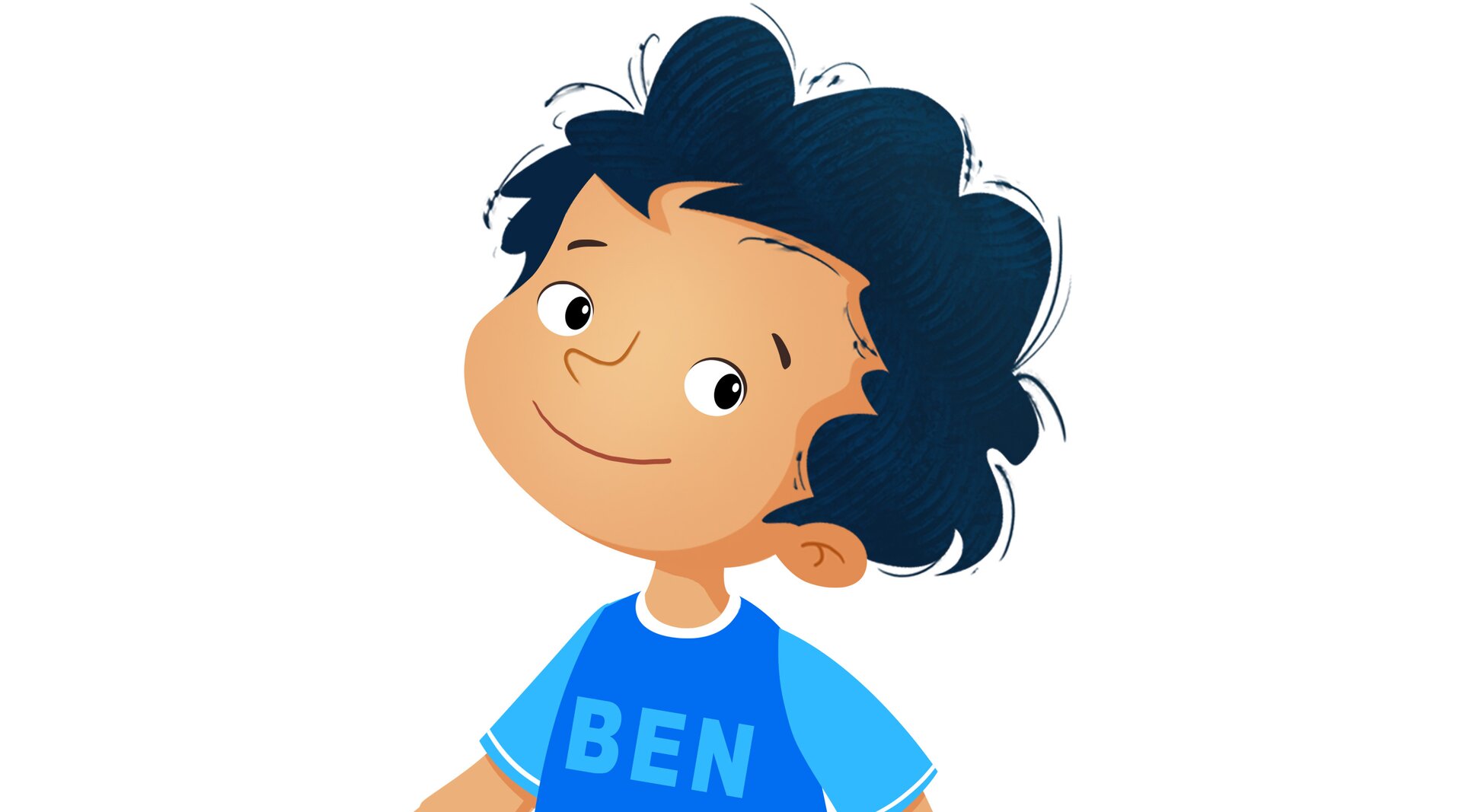 Ilustracja przedstawia chłopca o imieniu Ben.