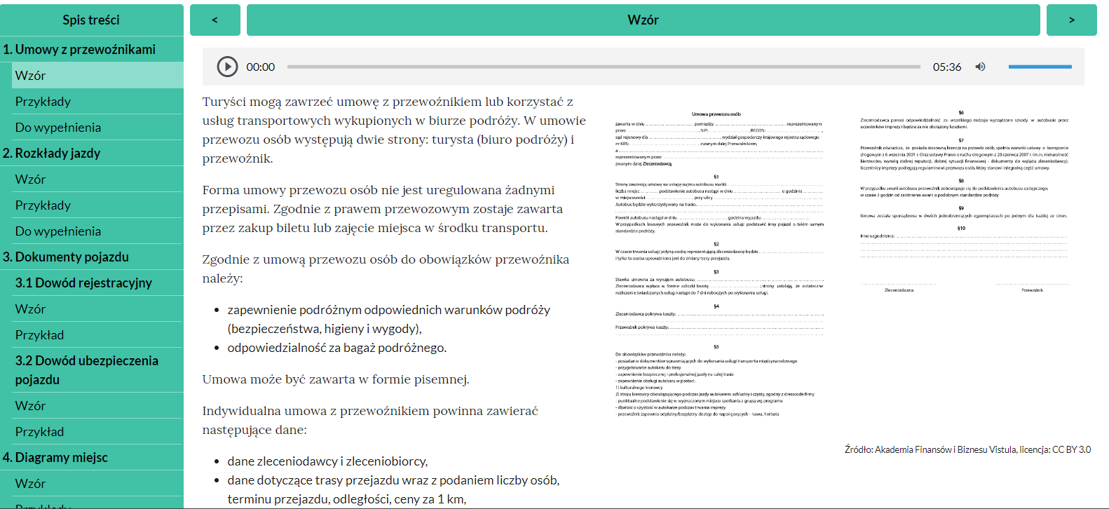 Widok dokumentacji interkatywnej