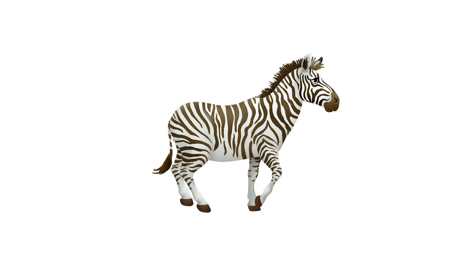 Ilustracja przedstawia zebrę.