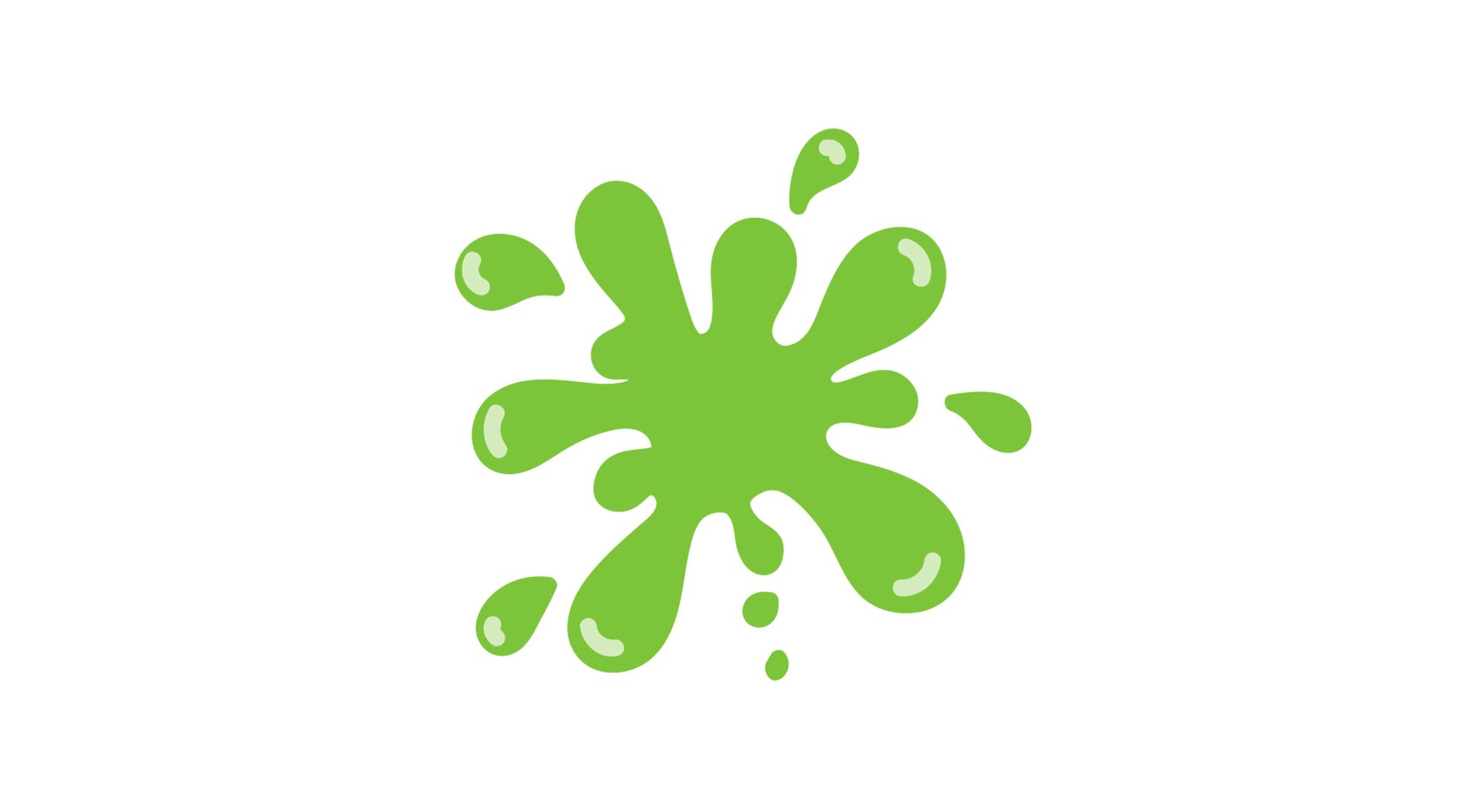 Na ilustracji znajduje się zielony kleks.