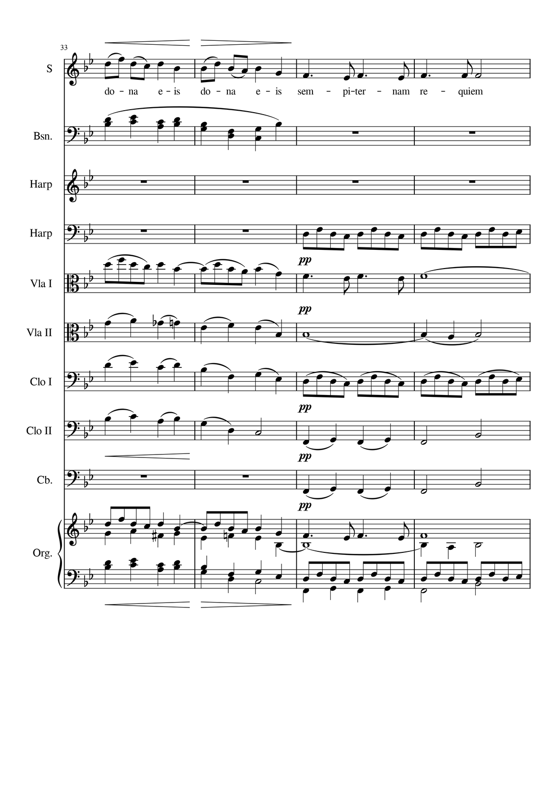 Ilustracja przedstawia stronę partytury utworu.