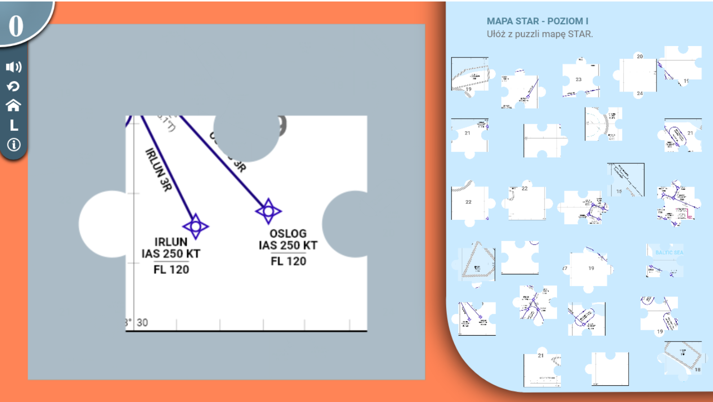 Przykładowy ekran zadania w grze