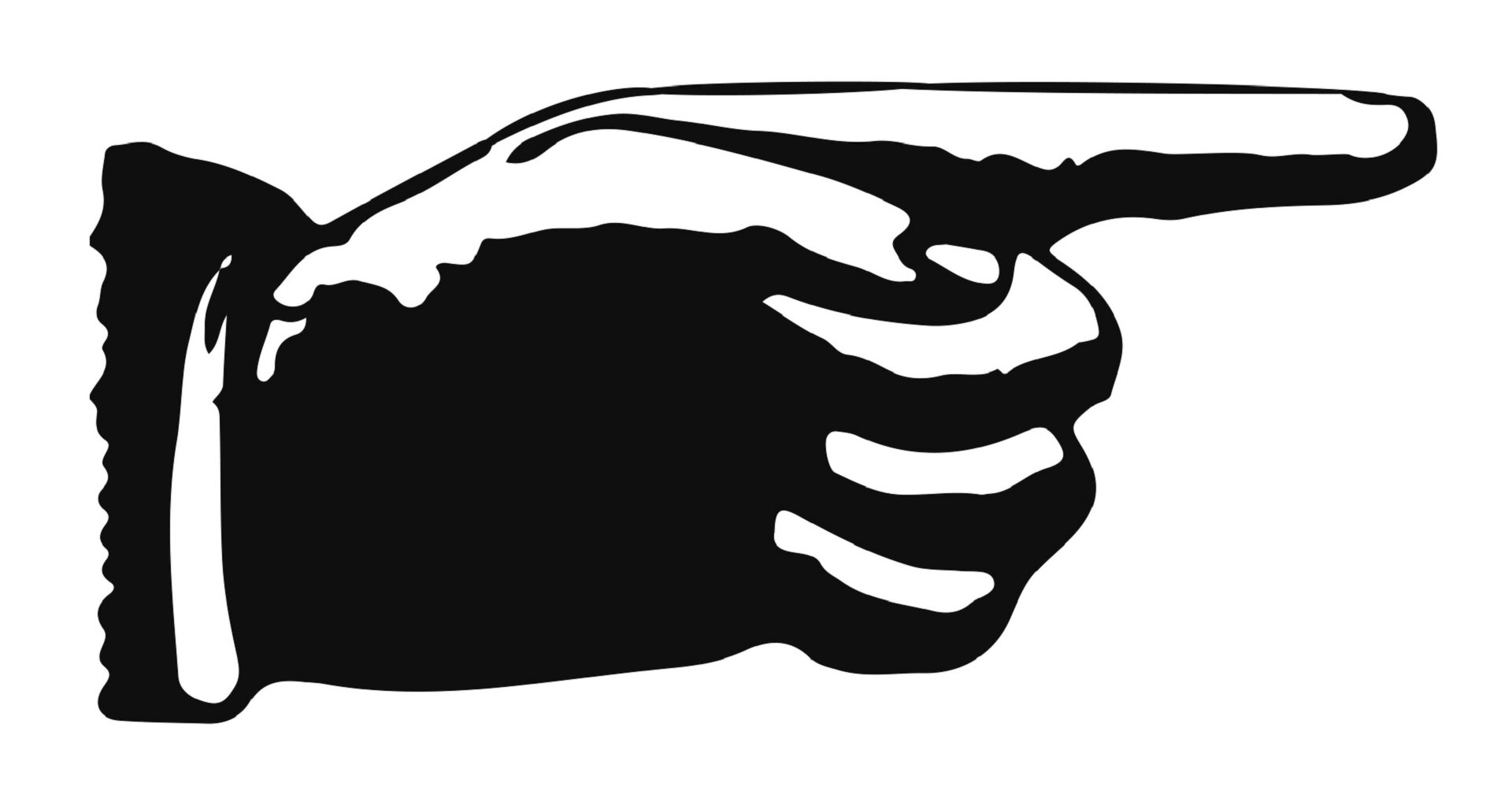 Ilustracja przedstawia dłoń, która jest zaciśnięta poza palcem wskazującym.