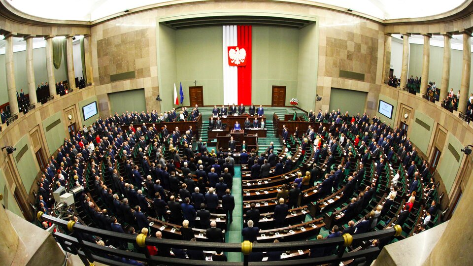 Sala Posiedzeń Sejmu, widok z galerii