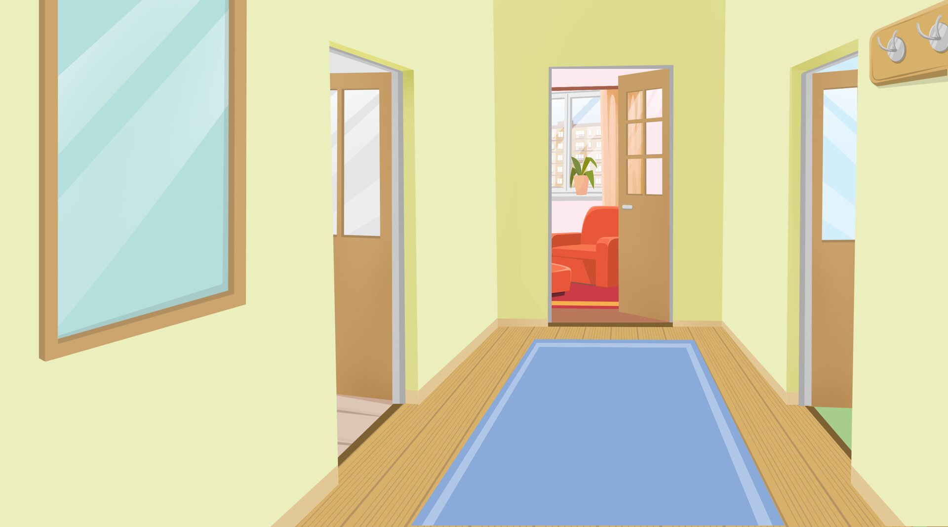 Ilustracja przedstawia mieszkanie.