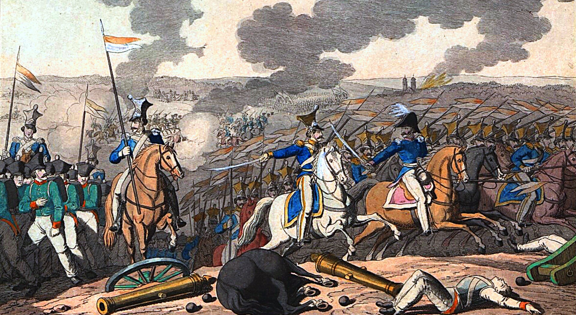 Ilustracja przedstawiająca Bitwę pod Iganiami.