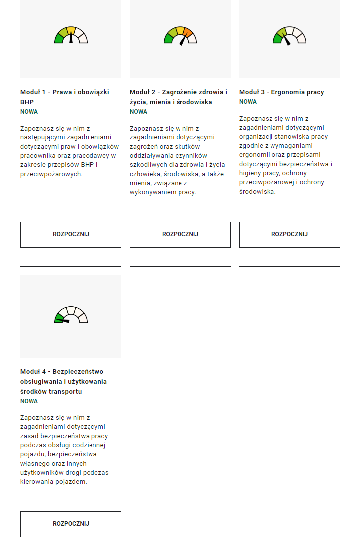 Ekran przedstawiający misje w grze