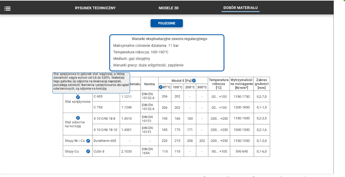 Widok ddoatkowych informacji wyświetlonych po kliknięciu ikonki lupki