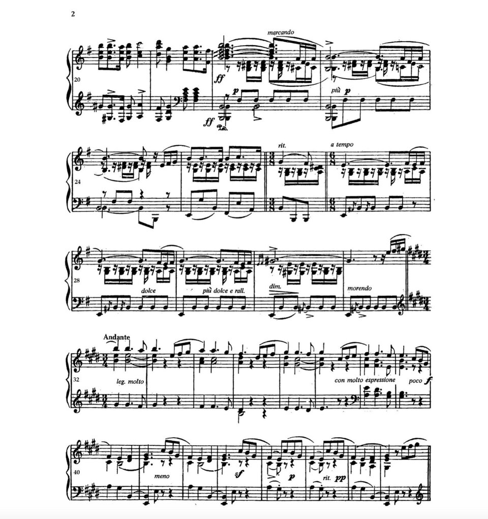 Taniec hiszpański nr 5 Andaluza ze zbioru 12 Tańców hiszpańskich op. 37 na fortepian Enrique Granadosa. 