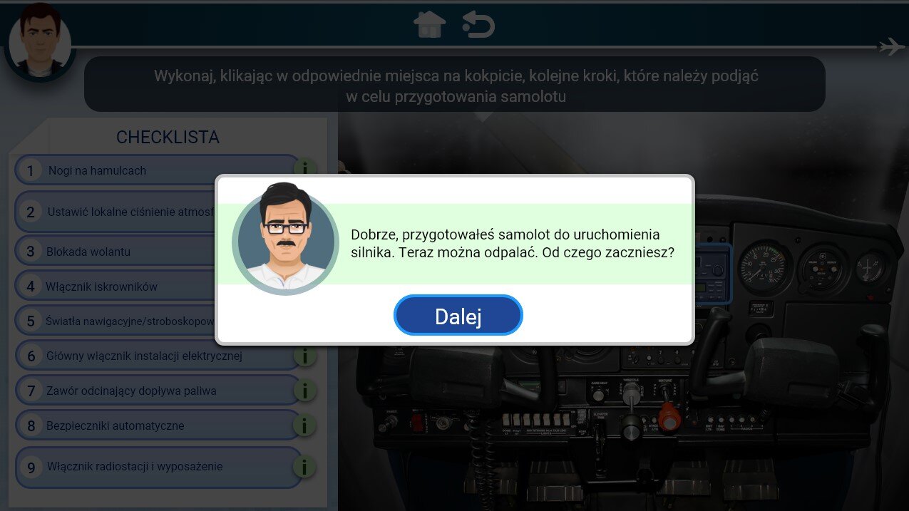 Przykładowy ekran gry