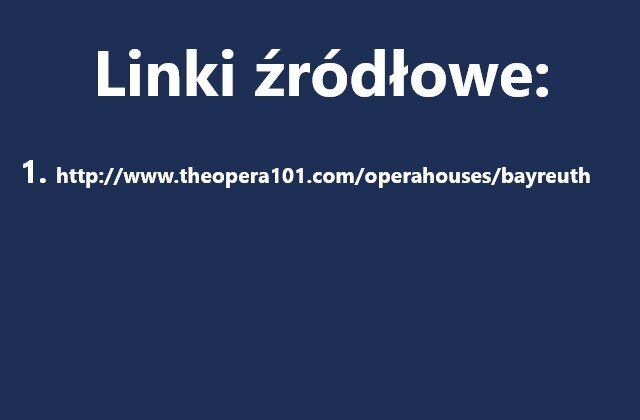 Strona posiada niebieskie tło, u góry napis "Linki źródłowe", poniżej adres strony internetowej