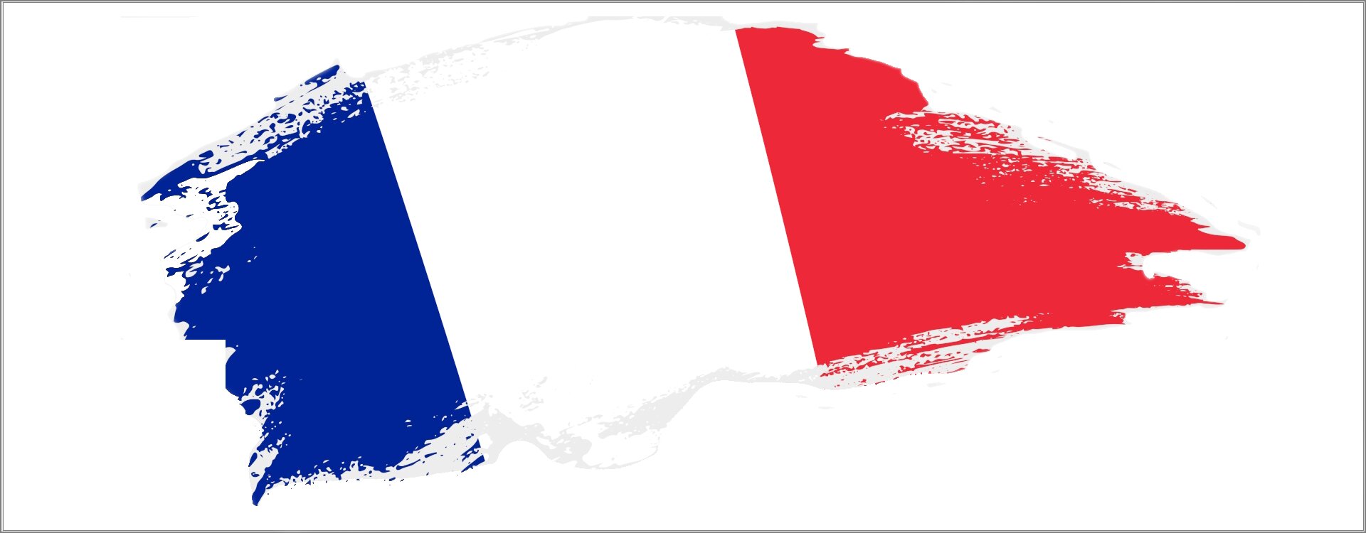 Ilustracja przedstawia flagę Francji, która składa się z trzech pionowych pasów w kolorach: ciemnoniebieskim, białym, czerwonym.