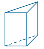 Ilustracja przedstawia graniastosłup prosty, który ma w podstawie trójkąt.