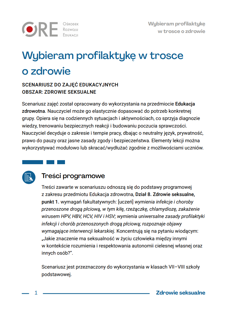 Pobierz plik: Wybieram profilaktyke w trosce o zdrowie.pdf