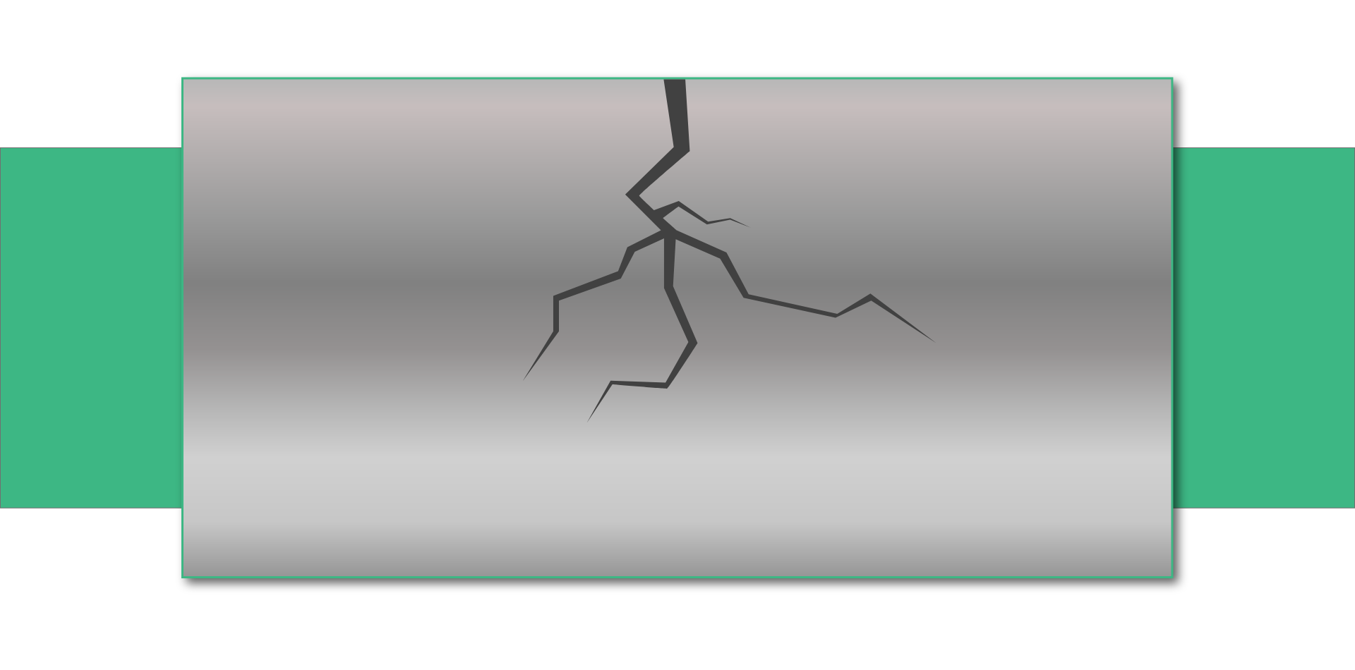Ilustracja przedstawia powierzchnię metalową, na której znajdują się rysy sięgające wnętrza metalu.