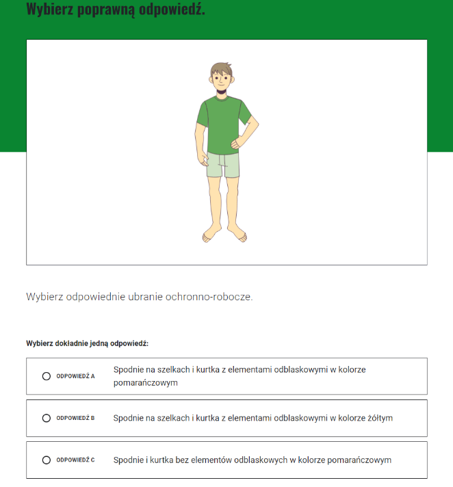 Zadanie z jedną odpowiedzią