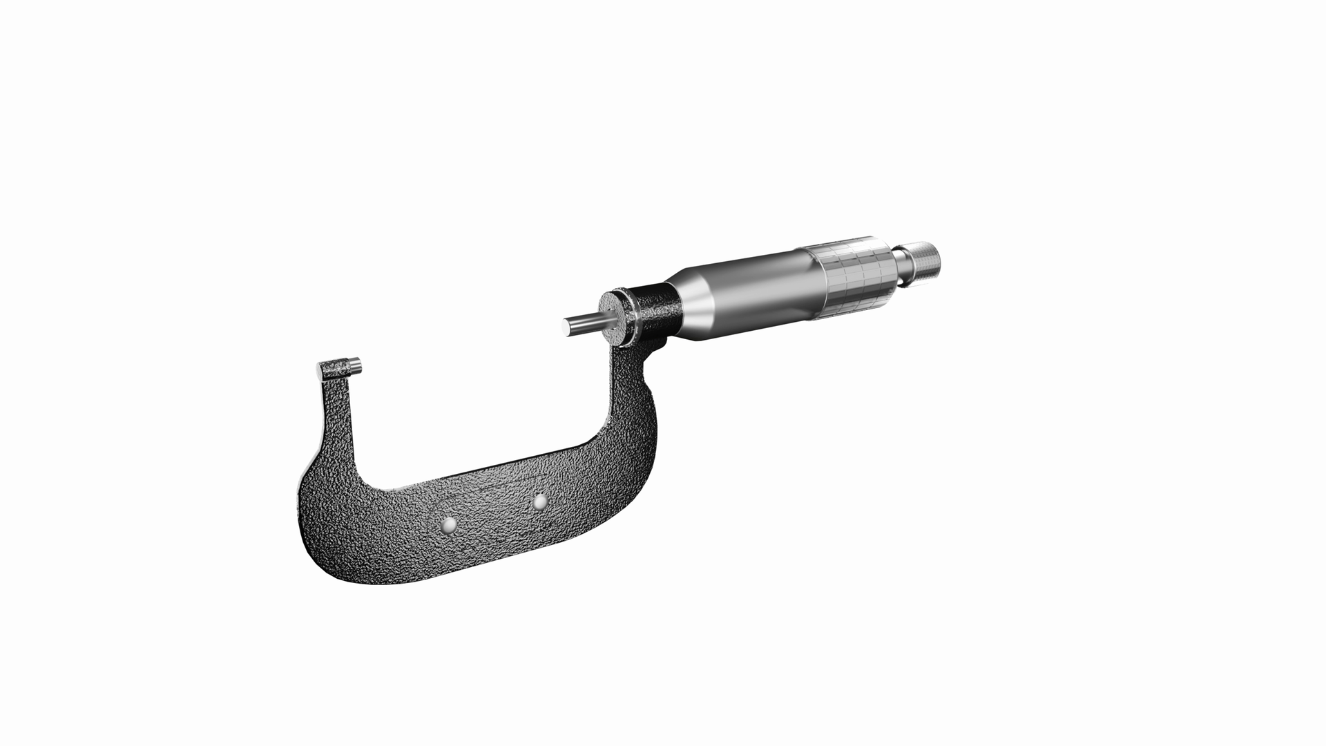 Działanie mikrometru opiera się na użyciu śruby mikrometrycznej oraz noniusza. Śruba mikrometryczna to bardzo precyzyjnie wykonana śruba o skoku gwintu pół lub jeden milimetr połączona z bębnem mikrometru, na obwodzie którego wygrawerowano podziałkę (noniusz). Z bębnem mikrometru połączone jest sprzęgłem zapadkowym (lub ciernym) pokrętło zapewniające odpowiedni, stały docisk szczęk. Szczęki mikrometru to: szczęka stała oraz młoteczek - szczęka ruchoma będąca przedłużeniem śruby mikrometrycznej lub z nią połączona.