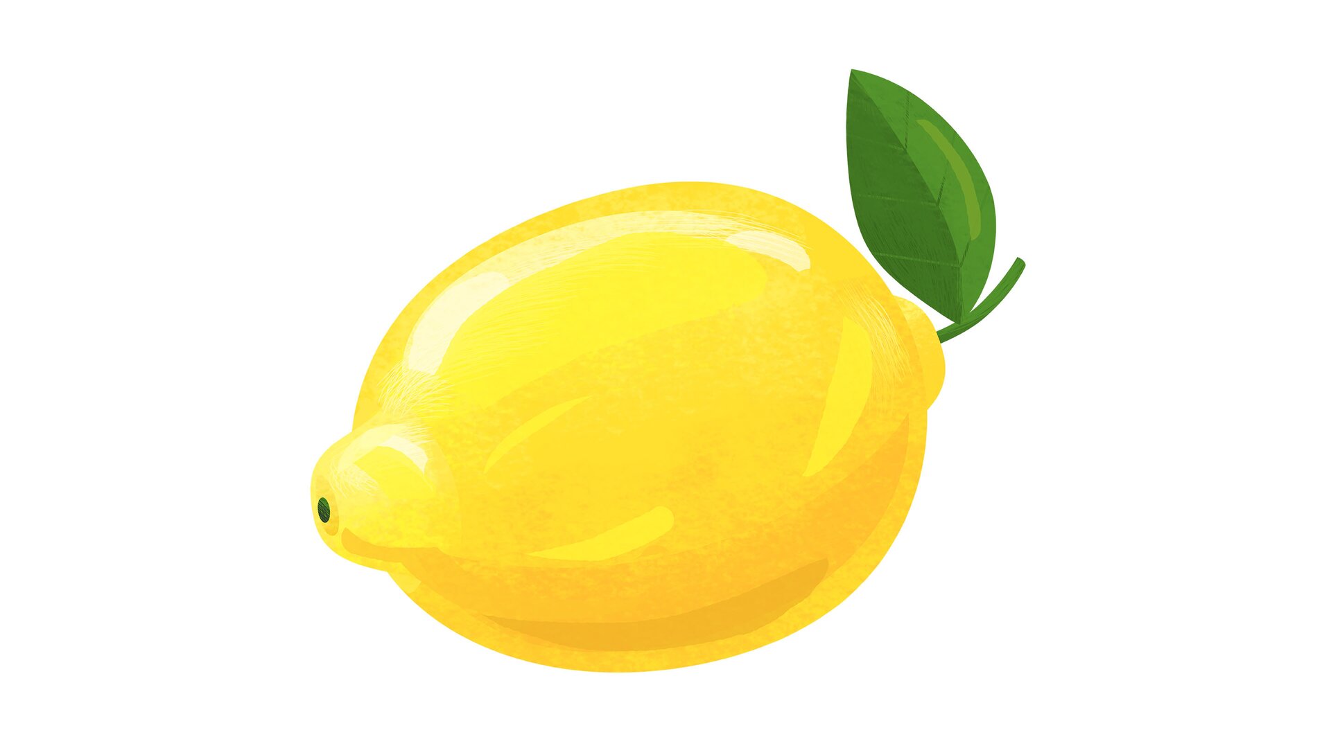 Ilustracja przedstawia cytrynę.