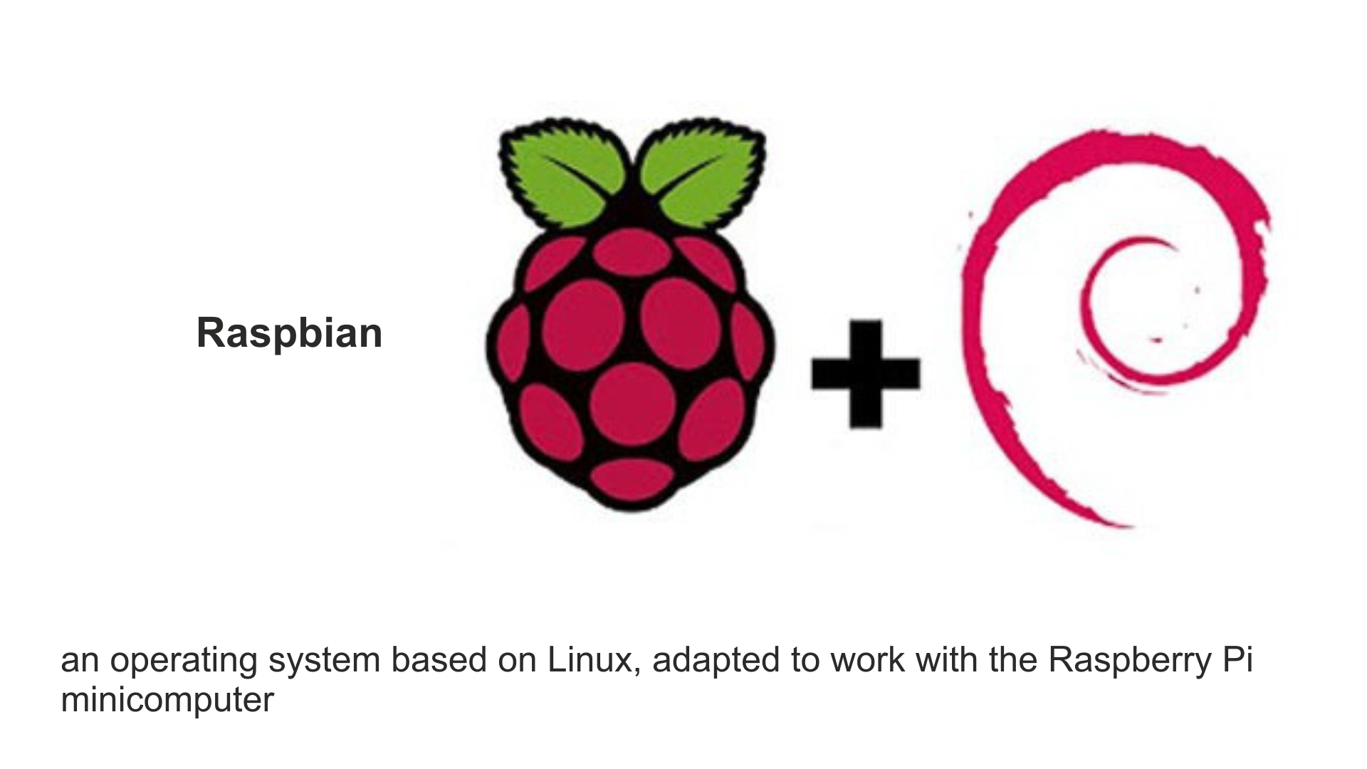 Raspbian – based on Linux, adapted to be operated on the Raspberry Pi minicomputers.